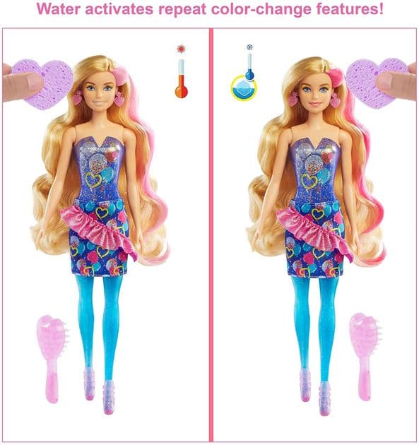 Игровой набор Барби Цветное перевоплощение Barbie Color Reveal Doll with 7 Surprises изображение 2