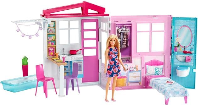 Кукольный дом для Барби с куклой Портативный Barbie Doll and Dollhouse FXG55 изображение 1