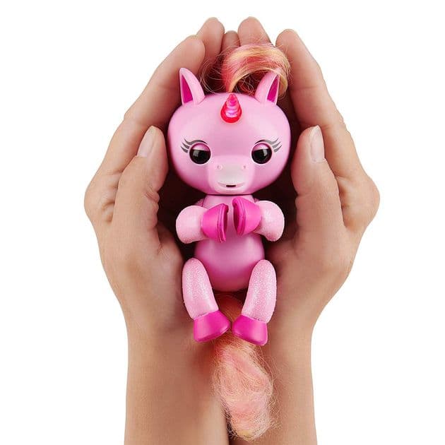 Интерактивный Светящийся Единорог - Джоджо Фингерлинг розовый Fingerlings Light Up Unicorn Jojo By WowWee фото 1