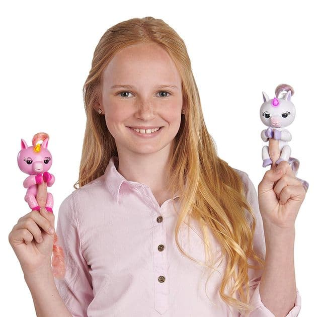 Интерактивный Светящийся Единорог - Джоджо Фингерлинг розовый Fingerlings Light Up Unicorn Jojo By WowWee фото 3