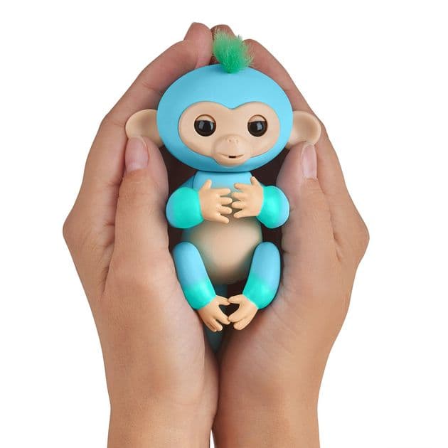 Интерактивная фигурка Fingerlings Обезьянка Чарли голубо-зеленая WowWee