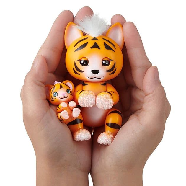 Интерактивная фигурка Фингерлингс Тигр Бенни WowWee Fingerlings Tiger and Mini - Benny and Kali 3521 изображение 3