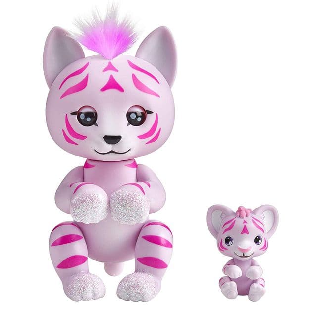Интерактивная фигурка Фингерлингс Тигр Тилли WowWee Fingerlings Tiger and Mini - Tilly and Tammy 3522 изображение 2