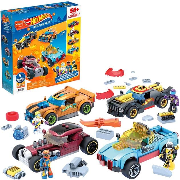 Конструктор Хот Вилс Большие гонки Mega Construx Hot Wheels Car Customizer Construction Set изображение 