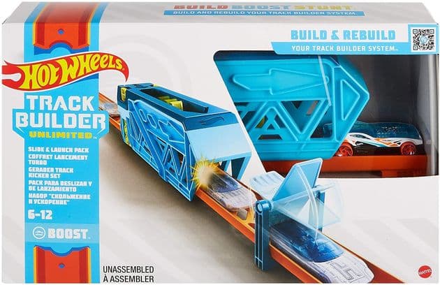 Трек Хот Вилс Прыжок с трамплина Hot Wheels Track Builder Unlimited Slide & Launch изображение 4