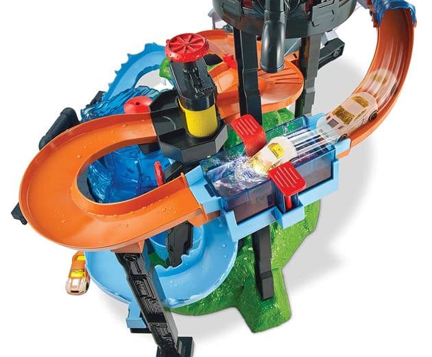 Трек Водонапорная башня серии Измени цвет Hot Wheels Ultimate Gator Car Wash Playset FTB67 изображение 7