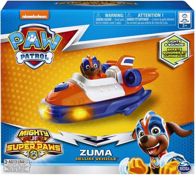 Игровой набор Зума на спасательном автомобиле Щенячий патруль/Paw Patrol Mighty Pups Super Paws Zuma’s Deluxe Vehicle 6054836 изображение 3