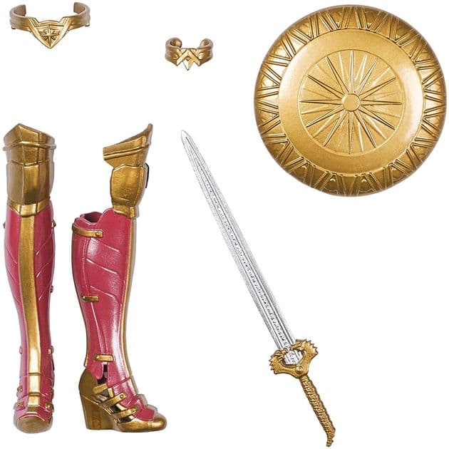 Кукла Чудо-женщина с мечом и щитом DC Wonder Woman Deluxe doll with shield and sword FDF39 изображение 6