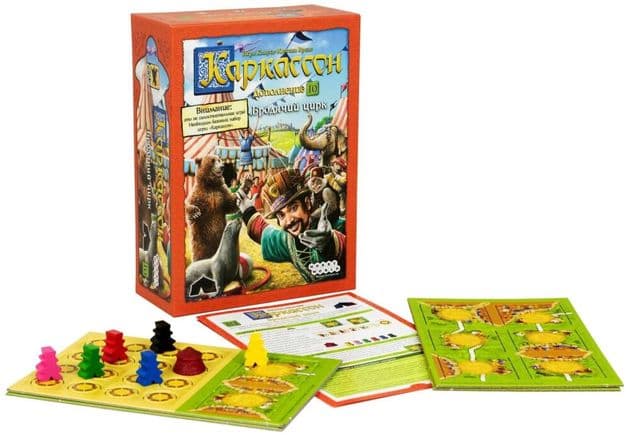 Настольная игра Каркассон: Бродячий цирк (дополнение) Carcassonne: Under the big Top