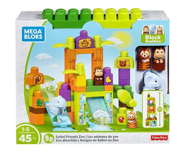 Конструктор Истории Сафари в Дружном Зоопарке Мега Блокс (45 дет.) Mega Bloks Storytelling Safari Friends Zoo Building Set