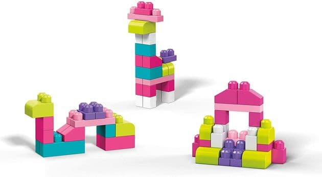 Классический конструктор для девочек в мешке, Mega Bloks First Builders Big Building Bag DCH62 изображение 5