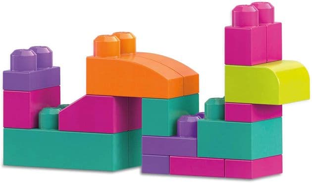 Классический конструктор для девочек в мешке, Mega Bloks First Builders Big Building Bag DCH62 изображение 7