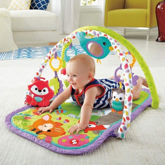 Развивающий музыкальный коврик Лесные друзья Лисенок Fisher-Price 3-in-1 Woodland изображение 1