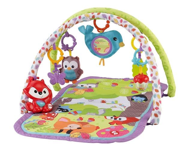 Развивающий музыкальный коврик Лесные друзья Лисенок Fisher-Price 3-in-1 Woodland изображение 5