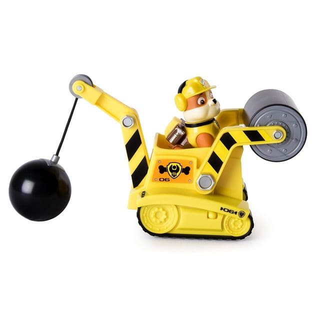 Игровой набор Крепыш на строительной машине Щенячий патруль/Paw Patrol – Rubble’s Steam Roller Construction Vehicle with Rubble Figure фото 2