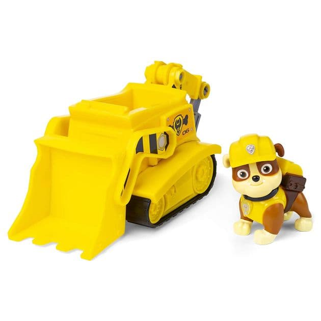 Игровой набор Крепыш с бульдозером и буром Щенячий патруль/Paw Patrol - Rubble's Diggin' Bulldozer - Figure and Vehicle изображение 6