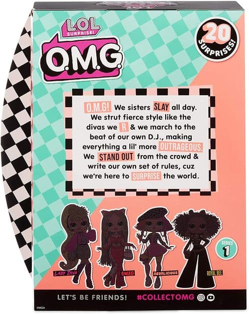 Кукла ЛОЛ Сюрприз Леди Неон L.O.L. Surprise! O.M.G. Neonlicious Fashion Doll  560579 изображение 5