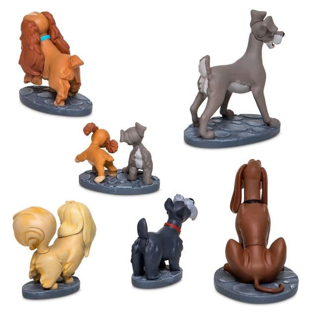 Игровой набор фигурок Леди и бродяга Disney Lady and the Tramp Figure Play Set изображение 1