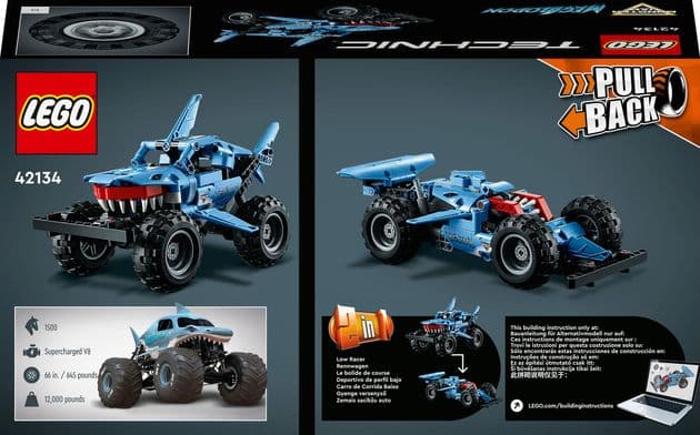 Конструктор Лего Мегалодон Monster Jam Megalodon Lego Technic (260 дет) изображение 2