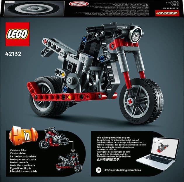 Конструктор Лего Мотоцикл Lego Technic (163 дет) изображение 2