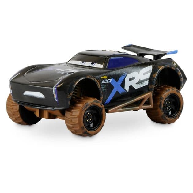 Машинка Джексон Шторм Тачки Jackson Storm Die Cast Pullback Mud Racer изображение 