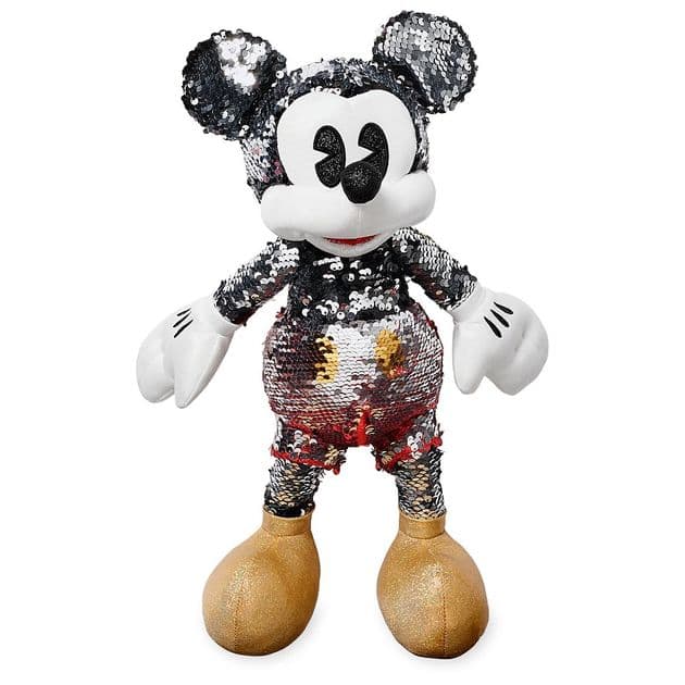 Мягкая игрушка Микки Маус с пайетками 38 см Mickey Mouse Reversible Sequin изображение 2