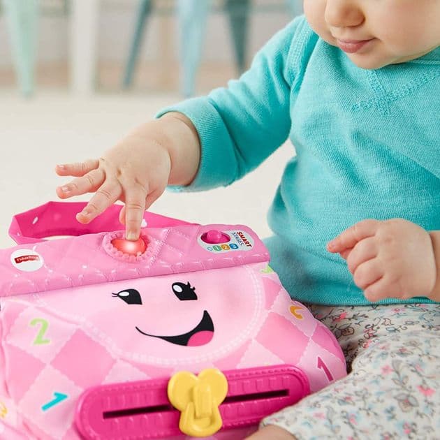 Интерактивная игрушка Моя умная сумочка Фишер Прайс Fisher-Price Laugh & Learn My Smart Purse изображение 1