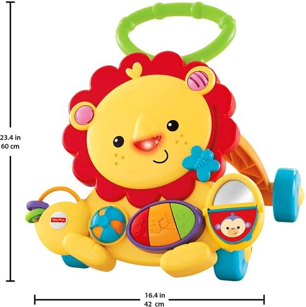 Музыкальные Ходунки-Толкатель Лев Фишер Прайс Fisher-Price Musical Lion Walker изображение 2