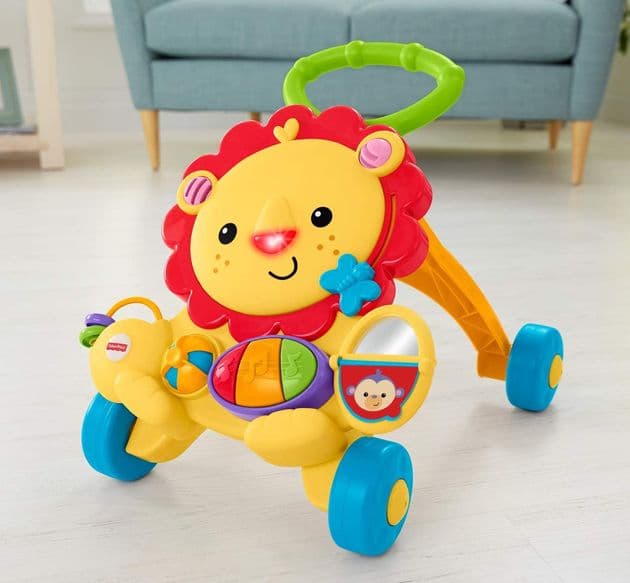 Музыкальные Ходунки-Толкатель Лев Фишер Прайс Fisher-Price Musical Lion Walker изображение 4