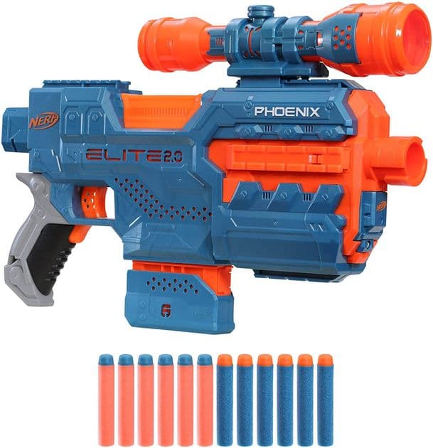 Моторизированный бластер Нерф Феникс Nerf Elite 2.0 Phoenix CS-6 Motorized Blaster изображение 