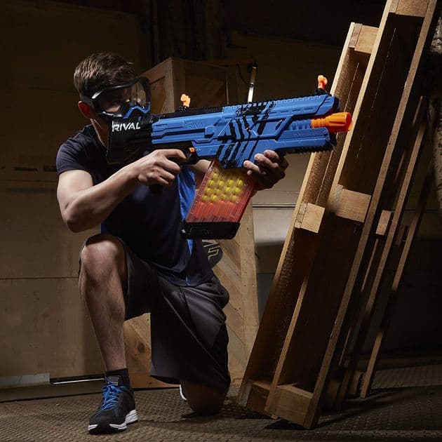 Бластер Нерф Райвал Хаос синий Nerf Rival Khaos MXVI-4000 Blaster (Blue) B3860 изображение 5