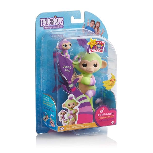 Интерактивная фигурка Fingerlings Обезьянка Джесс с Эден изображение