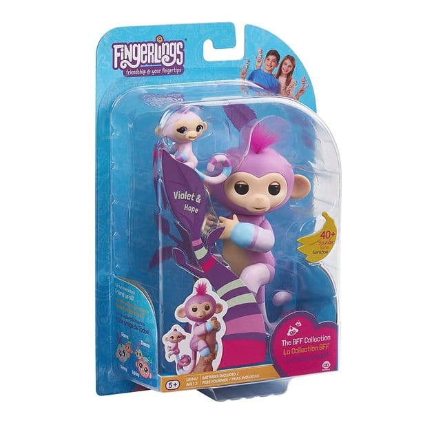 фигурка Fingerlings Обезьянка Вайлет с малышкой Хопи