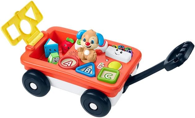 Обучающая тележка Фишер Прайс Fisher-Price Laugh & Learn Pull & Play Learning Wagon изображение 