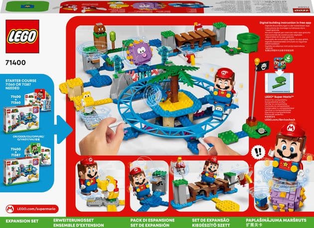 Конструктор Лего Дополнительный набор Пляжное веселье огромного ежа Lego Super Mario (536 дет) изображение 2