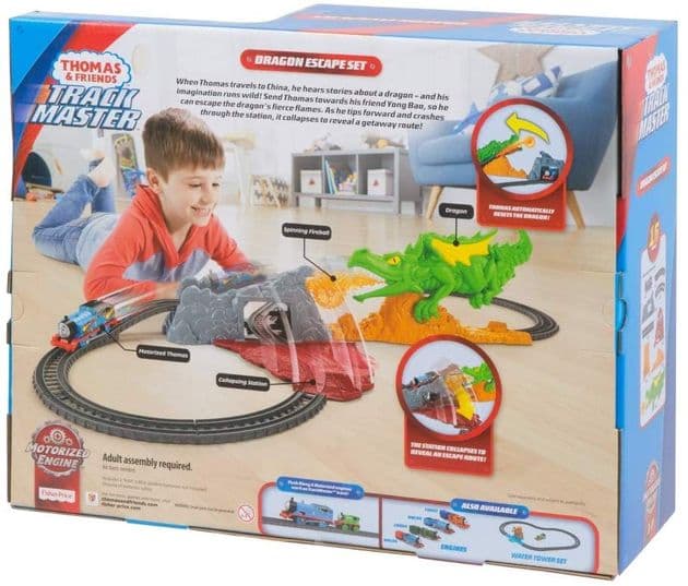 Железная дорога Томас и Друзья Побег от дракона Фишер Прайс Fisher-Price Thomas & Friends TrackMaster, Dragon Escape Set FXX66 изображение 5