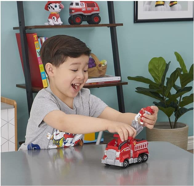 Игровой набор Пожарный автомобиль Маршала Щенячий патруль Paw Patrol Marshall’s Transforming Fire Car изображение 1