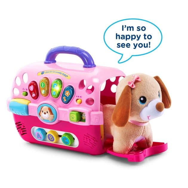 Обучающая игрушка собачка в переносной сумке