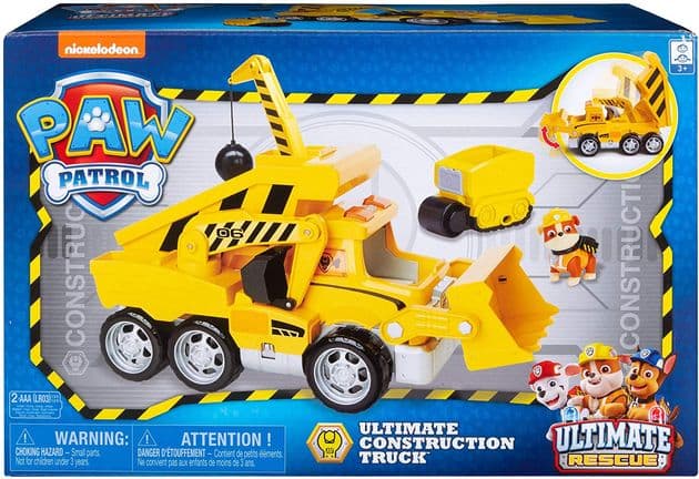 Большой спасательный грузовик Крепыша Щенячий патруль Paw Patrol Ultimate Rescue Construction Truck 6052650 изображение 7