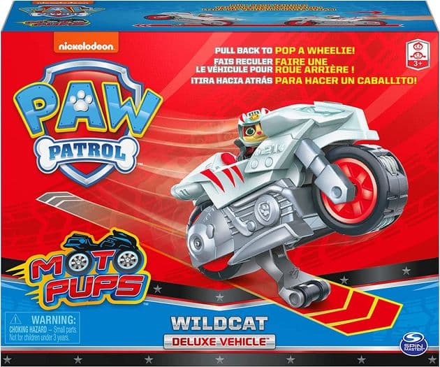 Игровой набор Щенячий Патруль Дикий Кот на Де-Люкс мотоцикле Paw Patrol Moto Pups Deluxe изображение 1