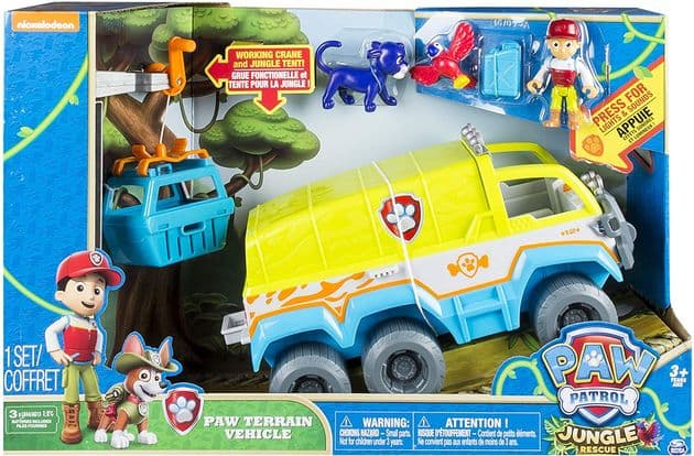 Игровой набор Щенячий Патруль Спасательный джип серия джунгли Paw Patrol Paw Terrain Vehicle изображение 1