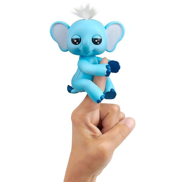 Интерактивная фигурка слоненок Грей Фингерлингс WowWee Fingerlings Baby Elephant Gray 3596 изображение 4