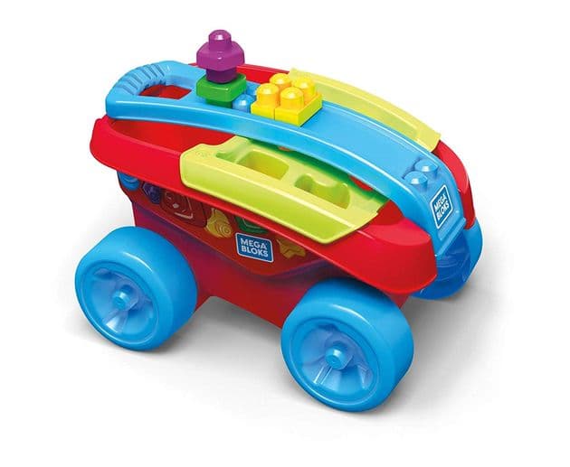 Тележка-каталка-сортер Building Basics Shape Sorting Wagon Building Set Classic фото 5