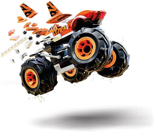 Конструктор Хот Вилс внедорожник Тигровая Акула Mega Construx Hot Wheels Tiger Shark Monster Truck изображение 4