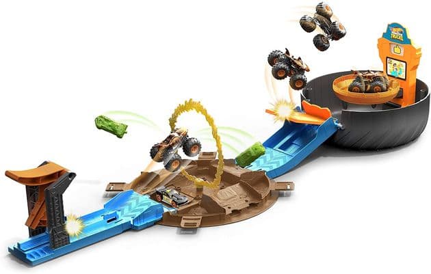Трек Хот Вилс Трюки в шине Hot Wheels Monster Trucks изображение 2