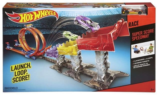 Фото0 Трек Hot Wheels Рекордный Прыжок, Hot Wheels double loop attack track set minicar play kit Хот вилс купить
