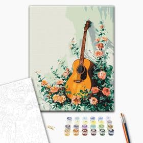 Картина за номерами Квітуча гітара Brushme 40x50 см BS54041