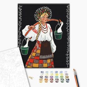 Картина за номерами Несе Аня гуси Brushme 40x50 см BS54027