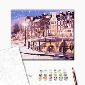 Картина за номерами Казка зимового Амстердаму Brushme 40x50 см BS52739