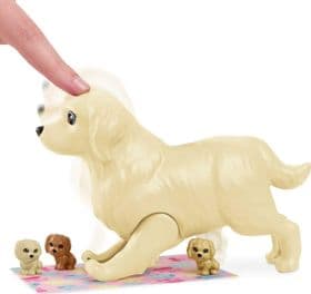 Barbie Brunette Doll with Mommy Dog and Newborn Puppies зображення 1